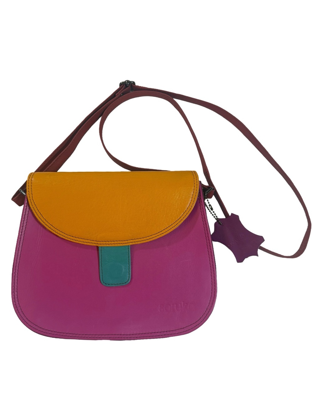 Soruka Reversible Crossbody Bag
Handcrafted Upcycled Leopard Colorblock
NWOT - Picture 2 of 15